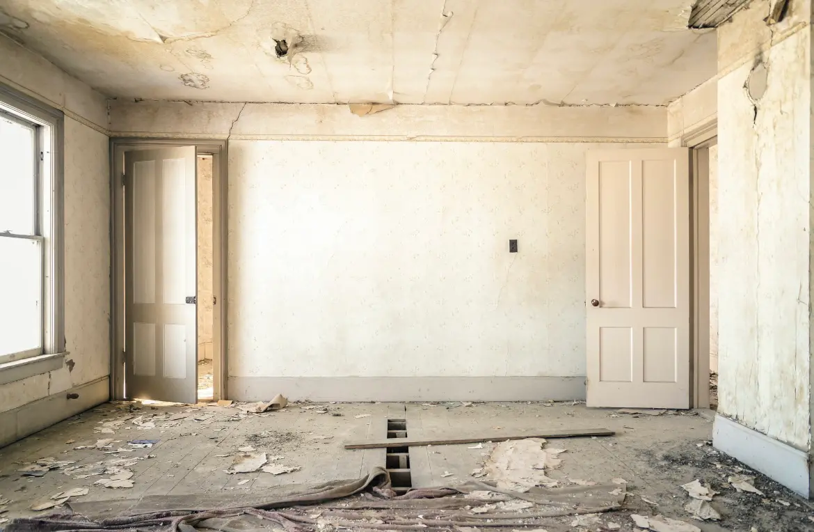 Waste disposal crew managing a cleanout project in Priceville